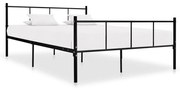 Estrutura de cama 140x200 cm metal preto