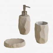 Conjunto De Casa De Banho Em Grés Rixten Branco - Sklum