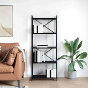 vidaXL Estante Carvalho Preto 60 x 30 x 155 cm Madeira processada