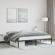 vidaXL Estrutura de cama 193x203 cm metal preto