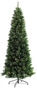 HOMCOM Árvore de Natal Artificial 180 cm Árvore de Natal com 648 Ramos Fácil de Montar e Base Desmontável de Aço Ø70x180 cm Verde