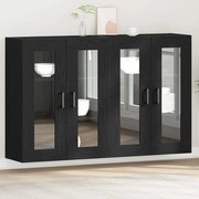 vidaXL Armários Murais 2 pcs Carvalho Preto 69,5 x 34 x 90 cm Madeira Engenharia