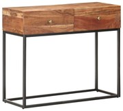 vidaXL Mesa consola 90x35x75 cm madeira de acácia áspera