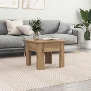 vidaXL Mesa de centro carvalho artisiano 55 x 55 x 42 cm