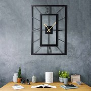 Relógio de Parede Decorativo November – Preto – 70 x 49 cm