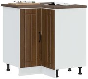 vidaXL Armário base canto cozinha Lucca madeira carvalho castanho