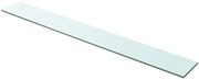 vidaXL Prateleira de vidro 100x12 cm transparente