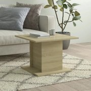vidaXL Mesa de centro 55,5x55,5x40cm derivados madeira carvalho sonoma