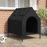 vidaXL Casa para Pets Manual Preto 110 x 75 x 90 cm Aço