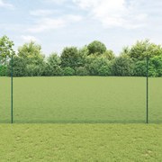 Cerca de Arame Soldado com 22 Postes U Verde 1,5x50 m Aço