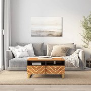 vidaXL Mesa de centro 80x54x40 cm mangueira maciça castanho e preto