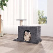 vidaXL Árvore p/ gatos c/ poste arranhador sisal 51 cm cinzento-escuro