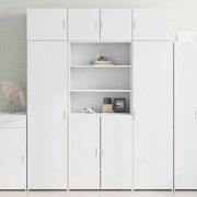 vidaXL Armário alto 80x42,5x185 cm deriv. de madeira branco