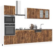 vidaXL 7 peças armário de cozinha conjunto Kalmar carvalho fumado