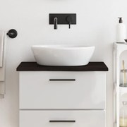 vidaXL Bancada p/ WC 60x50x2 cm madeira tratada castanho-escuro