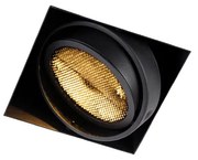 Foco embutido preto GU10 AR111 sem moldura - Oneon Honey Moderno