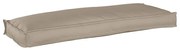 vidaXL Capa de Almofada para Palete para Banco Taupe 110x40x8 cm em Tecido Oxford
