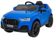 Carro elétrico para Crianças 12V Audi Q7 NEW LIFT Rodas de EVA, Assento de couro Azul