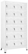 vidaXL Cacifo com 18 compartimentos metal 90x40x180 cm