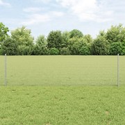Cerca de Arame Soldado com 44 Postes U Prata 0.6x100 m Aço