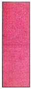 vidaXL Tapete de porta lavável 60x180 cm rosa