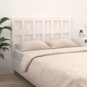 vidaXL Cabeceira de cama 140,5x4x100 cm madeira de pinho maciça branco