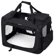Transportadora de cães dobrável em tecido | FEANDREA | 50 x 35 x 35 cm | preto | PDC50H.
