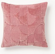 Capa de almofada bordada com padrão geométrico Verina