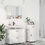 vidaXL Conjunto de Móveis para Banheiro com gaveta 3 pcs Branco