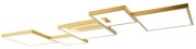Candeeiro de teto dourado com LED 3 etapas de dimmer 5 luzes - Lejo Design