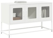 vidaXL Móvel de TV 100,5x39x60,5 cm aço laminado a frio branco