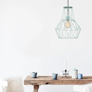 Candeeiro Fellini – Azul – 37 cm de diâmetro, 137 cm de altura