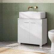 Armário para lavatório (NÃO INCLUIDO) com prateleira ajustável 30 x 60 x 60 cm Branco