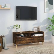 vidaXL Móvel p/ TV 100x34,5x44,5 cm derivados madeira carvalho fumado