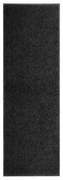 vidaXL Tapete de porta lavável 60x180 cm preto