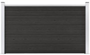 vidaXL Painel de vedação para jardim 180x105 cm WPC cinzento