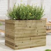 vidaXL Vaso/floreira de jardim 90x60x68,5 madeira de pinho impregnada