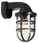 Candeeiro de parede exterior moderno preto IP54 - Joeri Moderno