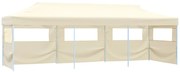 Tenda para festas pop-up dobrável c/ 5 paredes 3x9 m creme