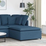 vidaXL Sofá Modular Pufe Módulo Azul 100x100x48 cm