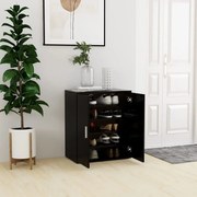 vidaXL Armário para sapatos 60x35x70 cm derivados de madeira preto