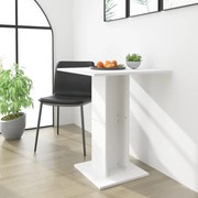 vidaXL Mesa de bistrô 60x60x75 cm derivados de madeira branco