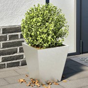 vidaXL Vaso/floreira de jardim 2 pcs 30x30x30 cm aço inoxidável