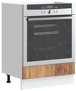 vidaXL Armário Forno Lucca derivados de madeira madeira velha