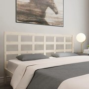 vidaXL Cabeceira de cama 185,5x4x100 cm pinho maciço