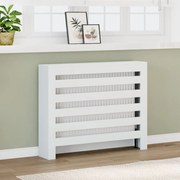 vidaXL Cobertura de radiador 104x20x82 cm derivados de madeira branco