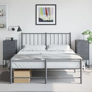 vidaXL Mesas de cabeceira 2 pcs 36x39x78 cm aço antracite