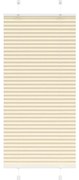 Creme Plissada Cega 65x150 cm Largura Tecido 64,4 cm Poliéster