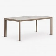 Mesa De Jardim Retangular Extensível Em Alumínio Starmi 180-240x100 Cm Moka Brown - Sklum