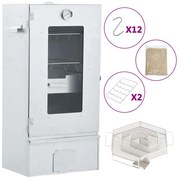 vidaXL Defumador p/ churrasqueira c/ gerador fumo frio aço galvanizado